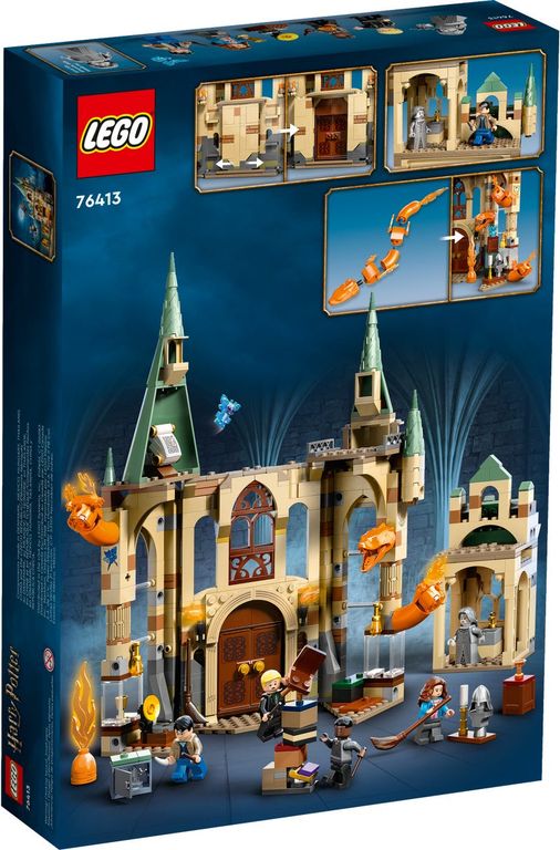 LEGO® Harry Potter™ Hogwarts™: Sala de los Menesteres parte posterior de la caja