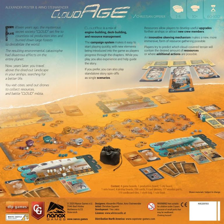 CloudAge back of the box