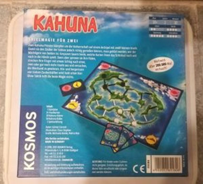 Kahuna rückseite der box