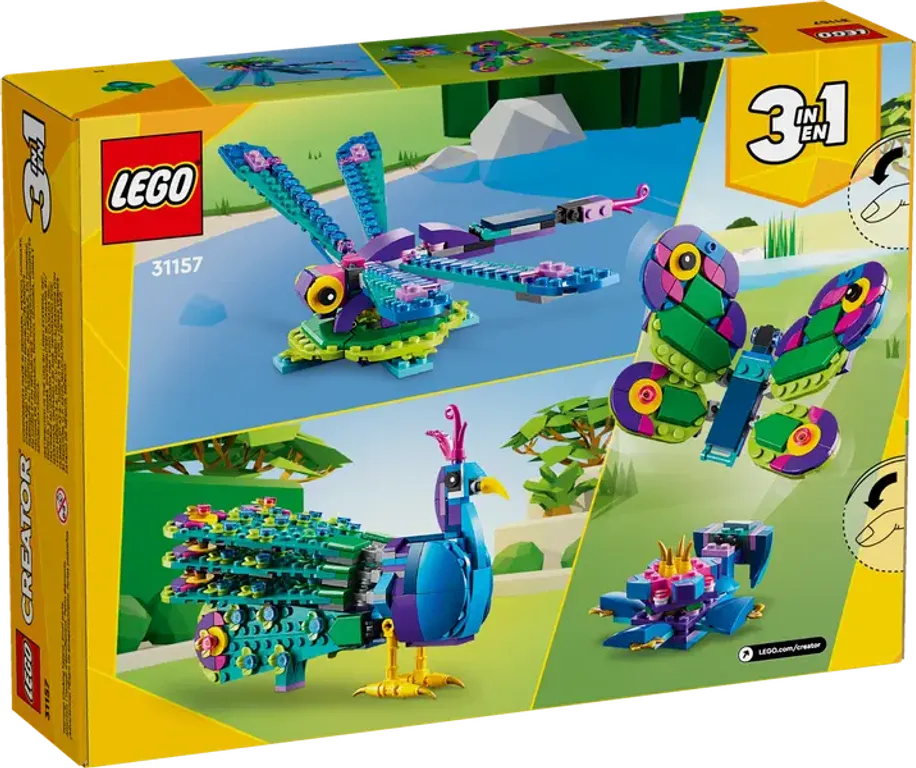 LEGO® Creator Exotischer Pfau rückseite der box