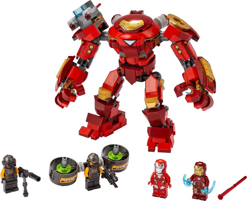 LEGO® Marvel Hulkbuster de Iron Man vs. Agente de A.I.M. partes