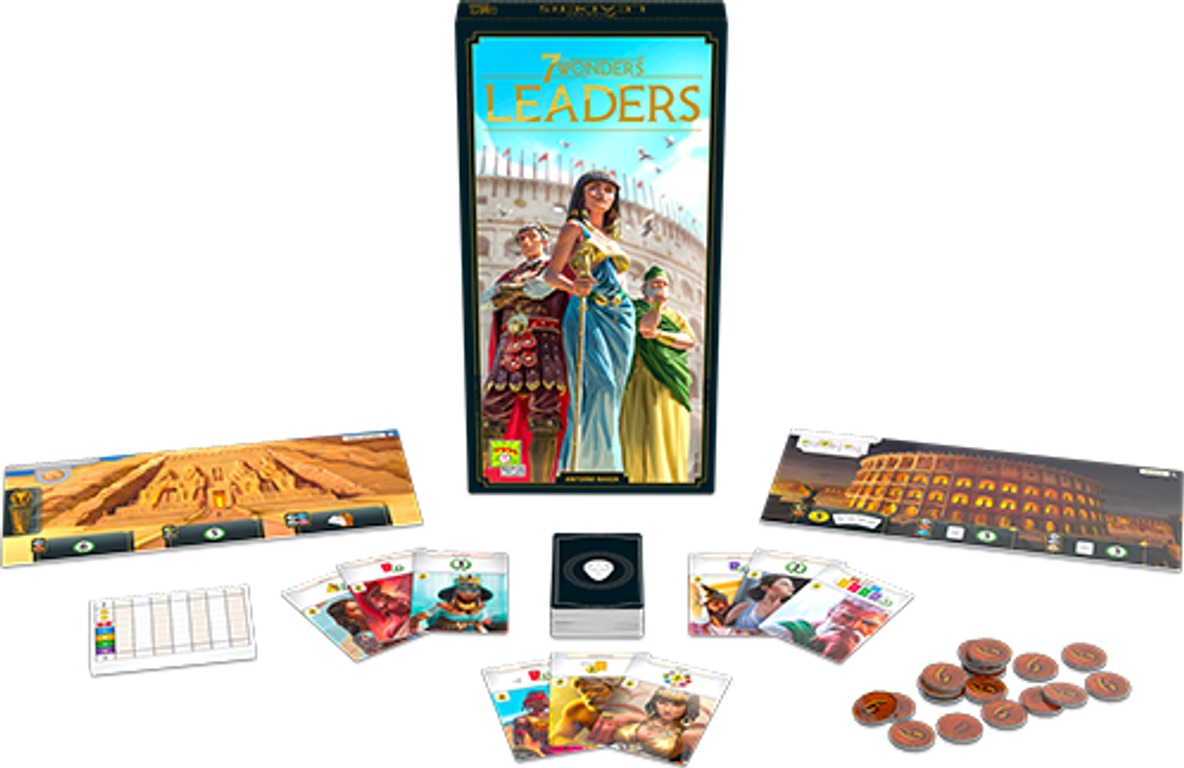 7 Wonders (Second Edition): Leaders components