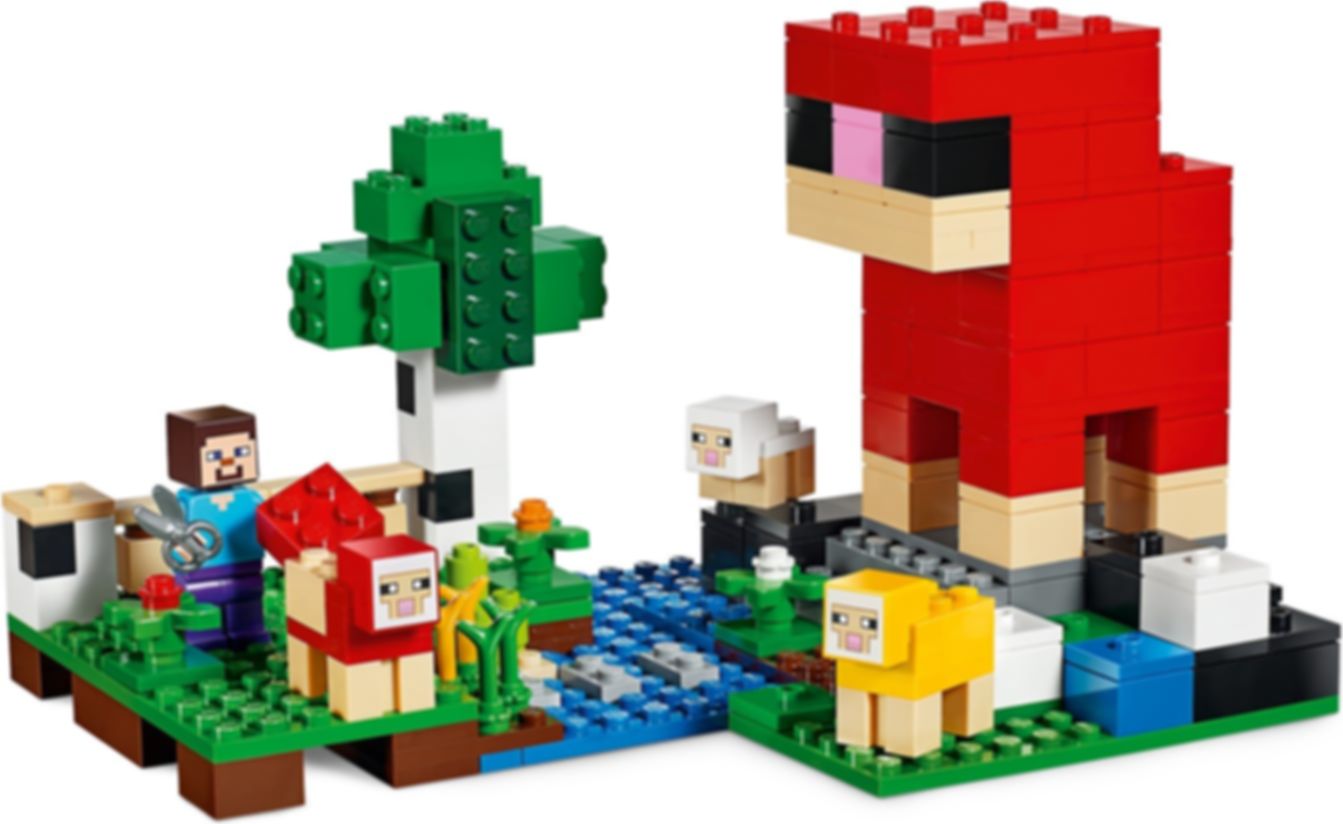 LEGO® Minecraft La ferme à laine gameplay