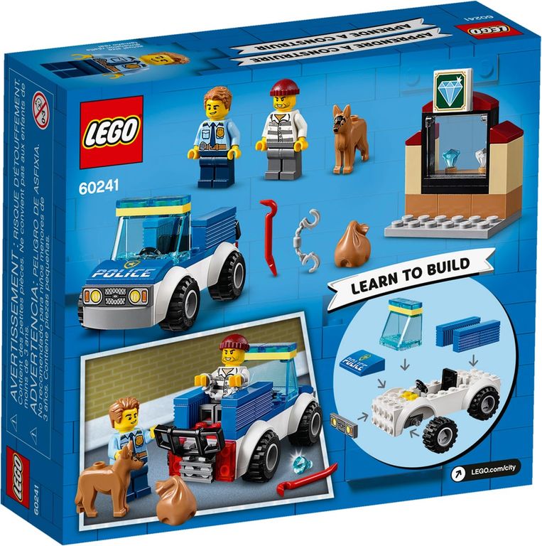 LEGO® City Polizeihundestaffel rückseite der box