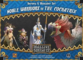 Massive Darkness: Heroes & Monster Set - Noble Warriors vs The Cockatrix