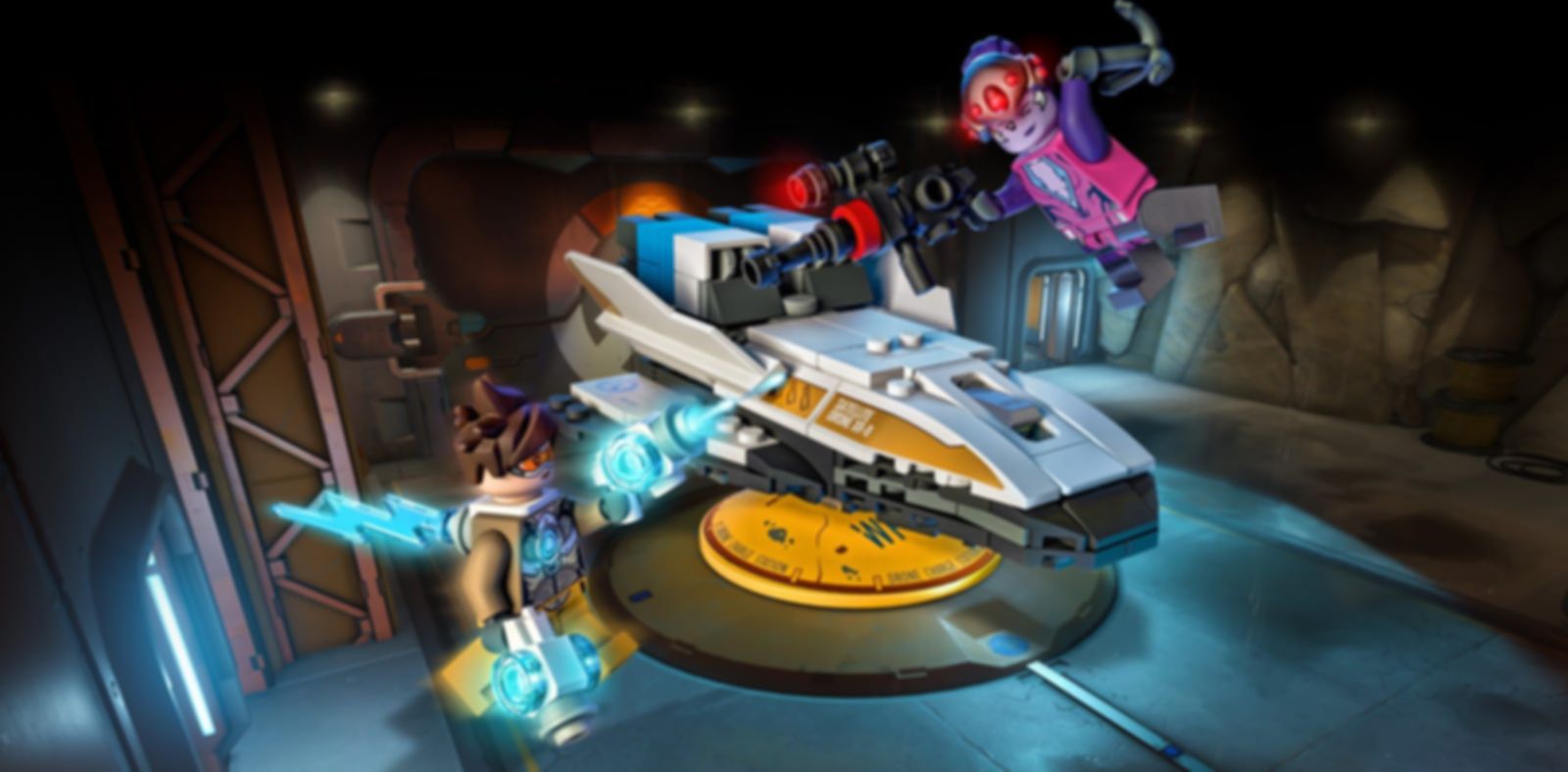 LEGO® Overwatch Tracer vs. Widowmaker gameplay