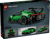 LEGO® Technic Green Bugatti Chiron Pur Sport Hypercar back of the box