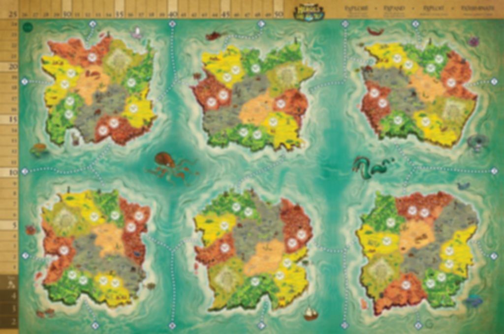 Heroes of Land, Air & Sea: Order and Chaos game board