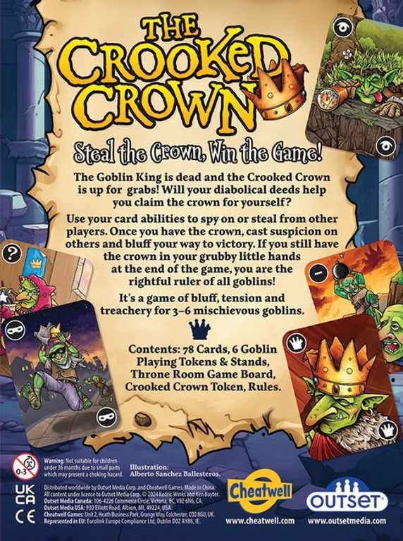 The Crooked Crown back of the box