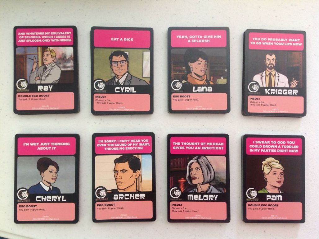 Archer: The Danger Zone! Board Game cartas