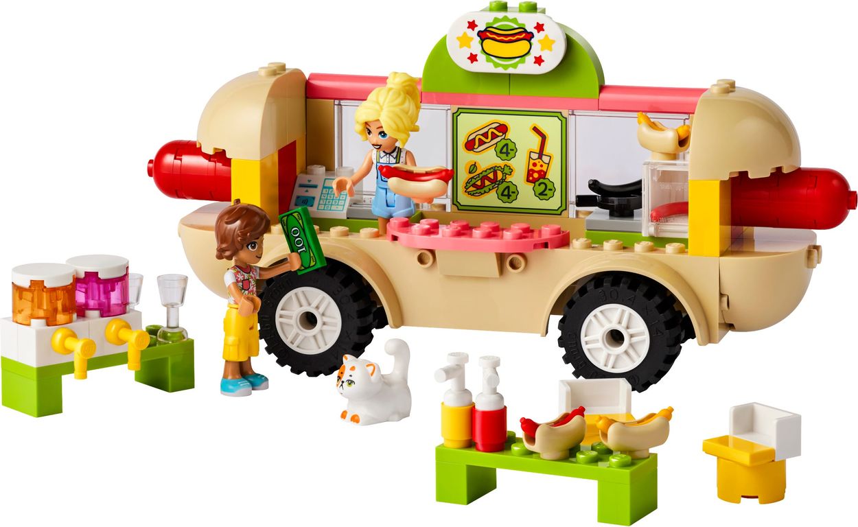 LEGO® Friends Hot Dog Food Truck components