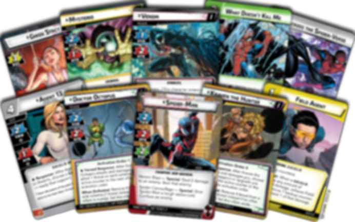 Marvel Champions: El Juego de Cartas – Motivos Siniestros cartas