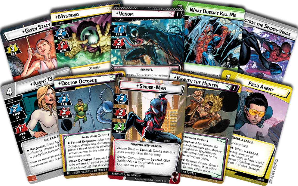 Marvel Champions: The Card Game – Sinister Motives cards