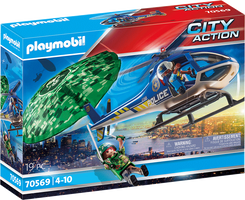 Playmobil® City Action Politiehelikopter: parachute-achtervolging