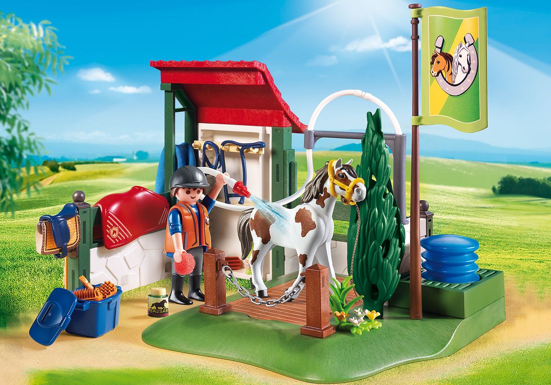 Playmobil® Country Horse Grooming Station gameplay