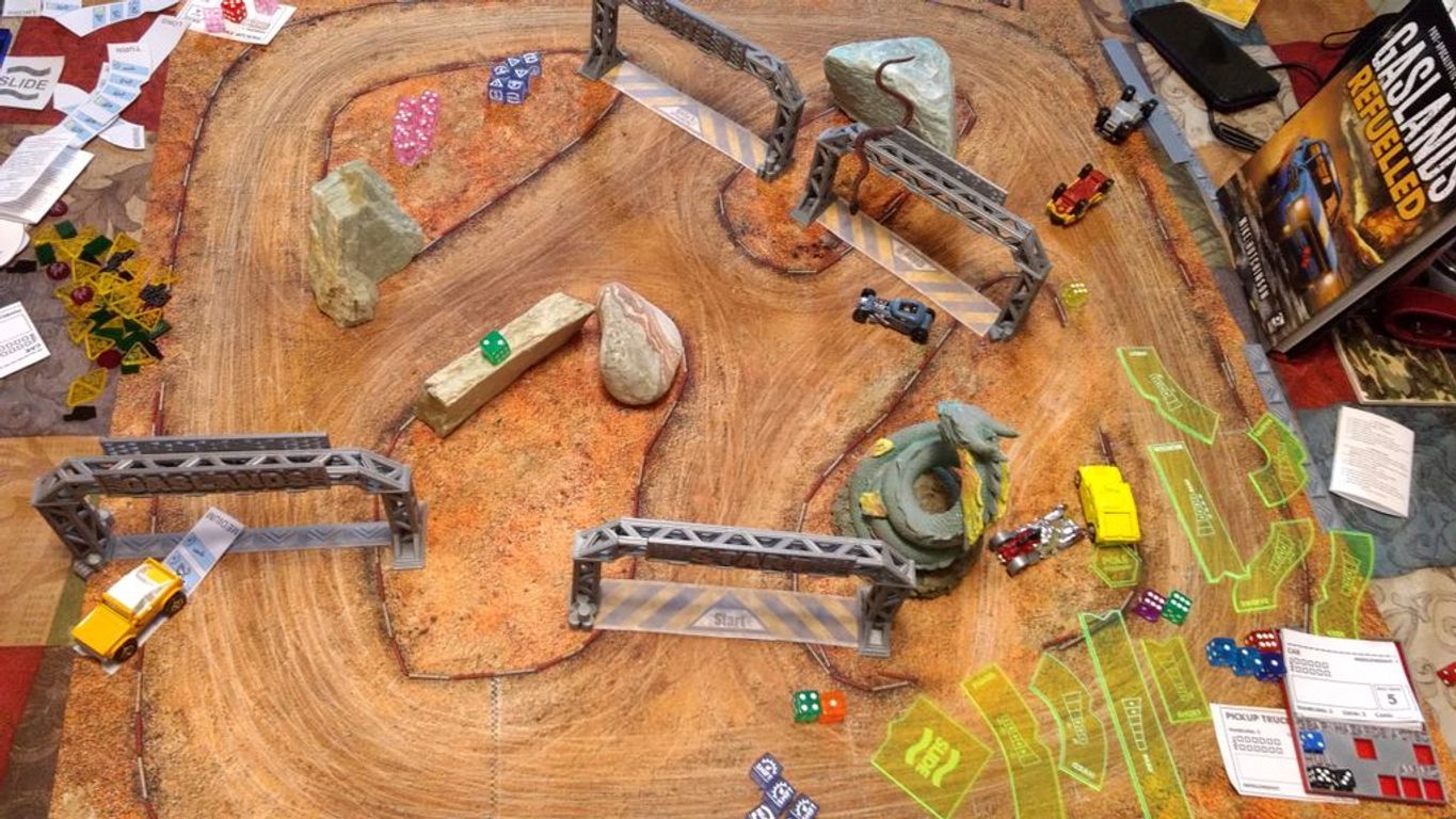 Gaslands: Ein Strategiespiel für Postapokalyptische Straßenkämpfe komponenten