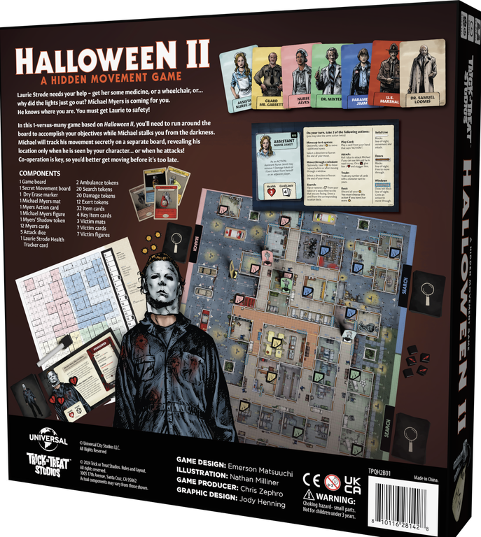 Halloween II back of the box