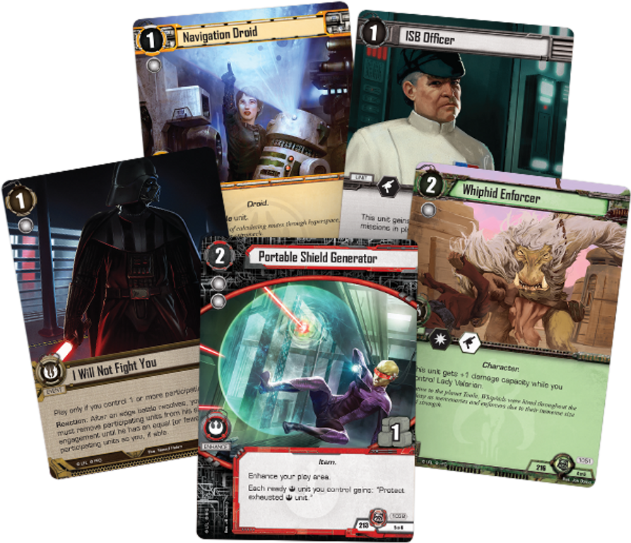 Star Wars: The Card Game - Redemption and Return cards