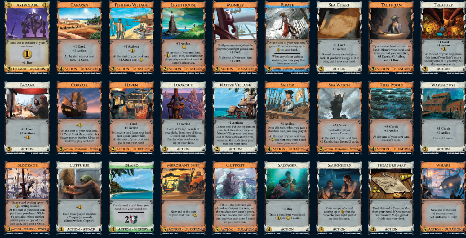 Dominion: Seaside (Second Edition) cards