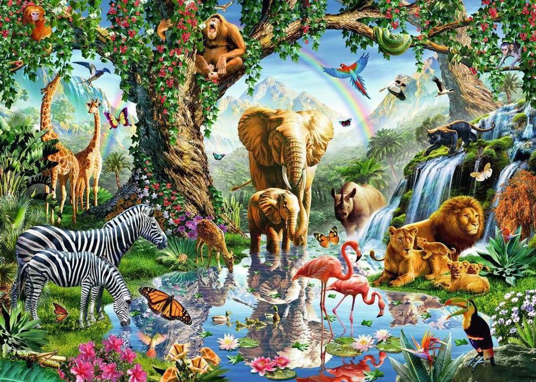 Abentuer im Dschungel Puzzle