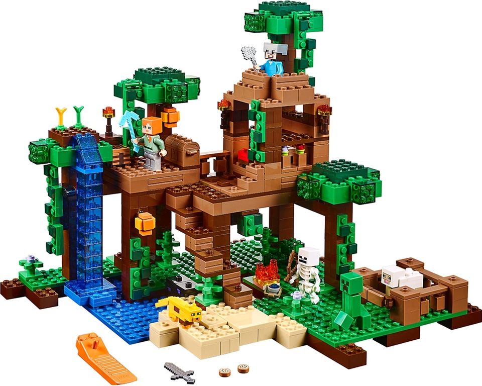 LEGO® Minecraft La casetta sull'albero della giungla componenti