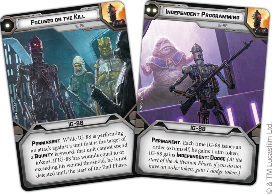 Star Wars: Legion – IG-Series Assassin Droid Operative Expansion cards