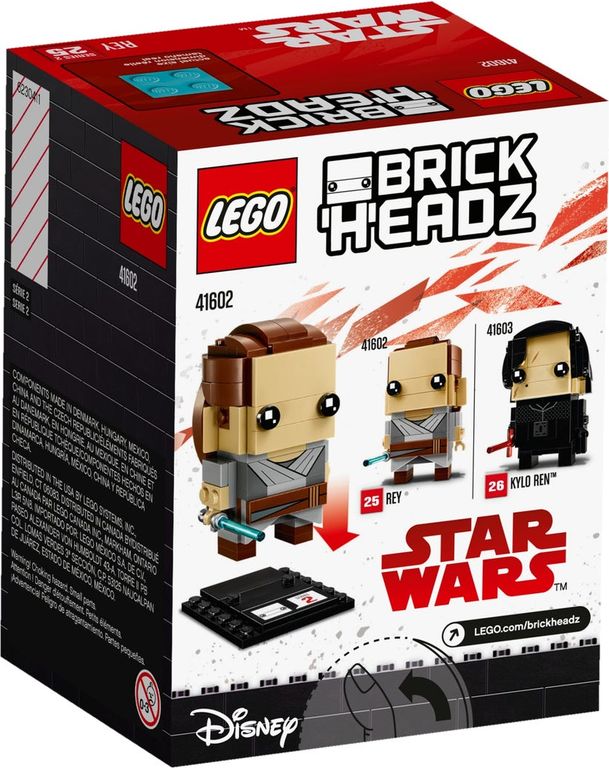 LEGO® BrickHeadz™ Rey back of the box