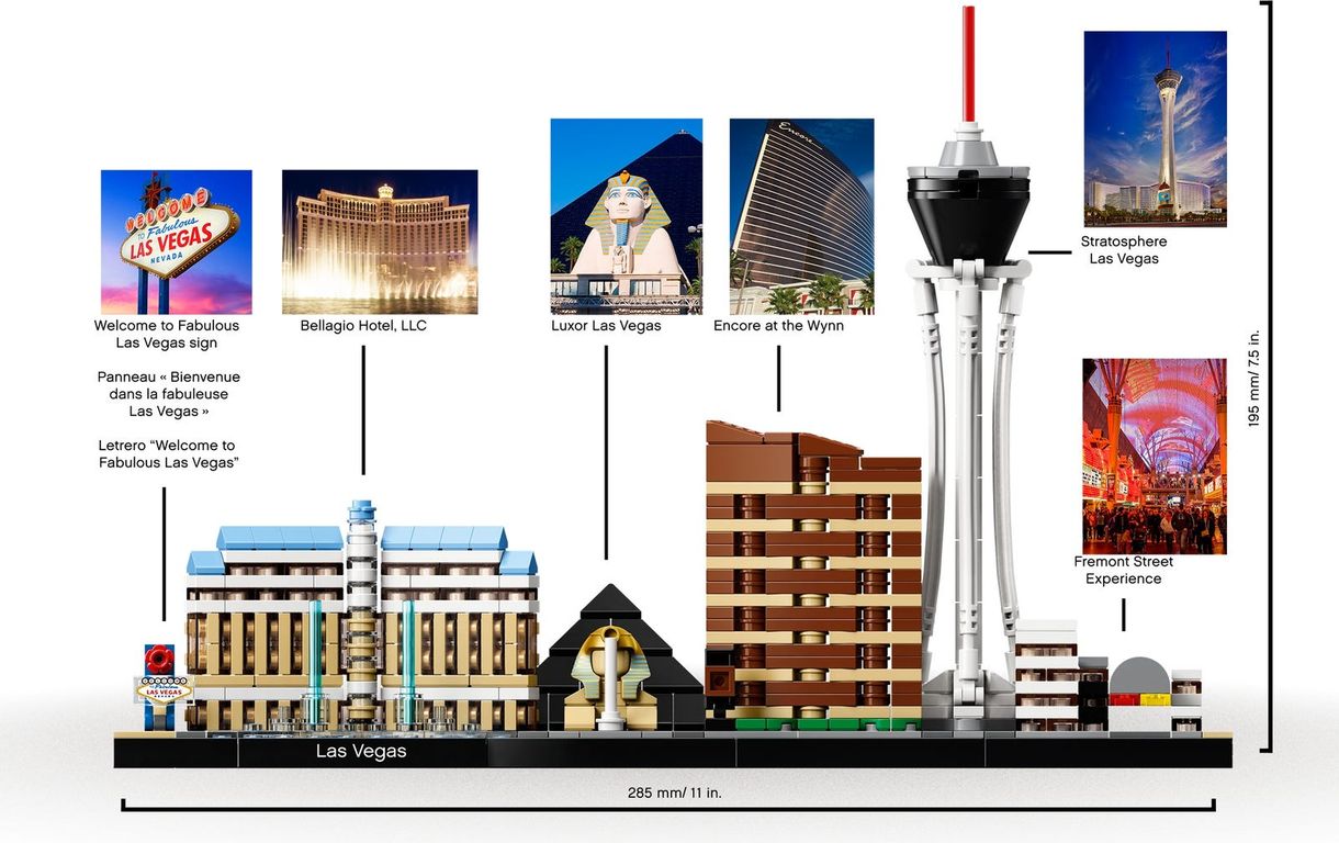 LEGO® Architecture Las Vegas edificio