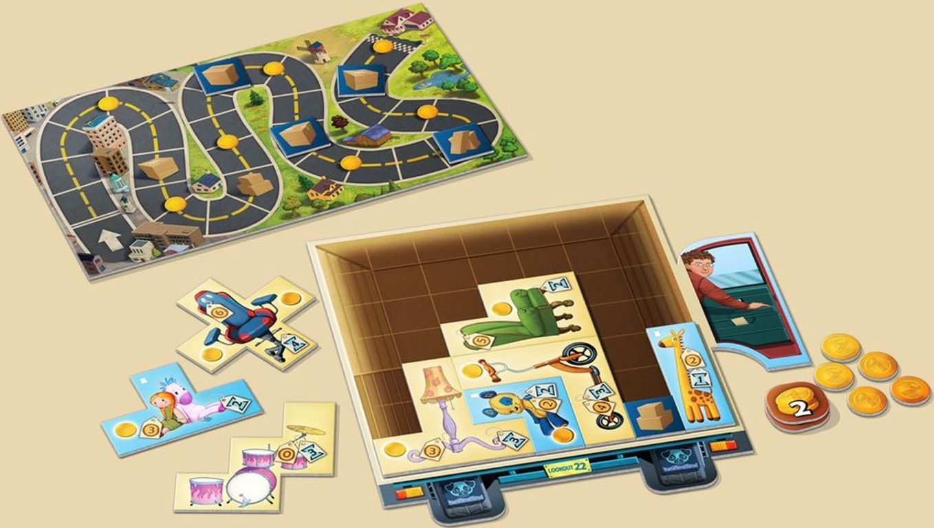 Stack'n Stuff: A Patchwork Game componenti