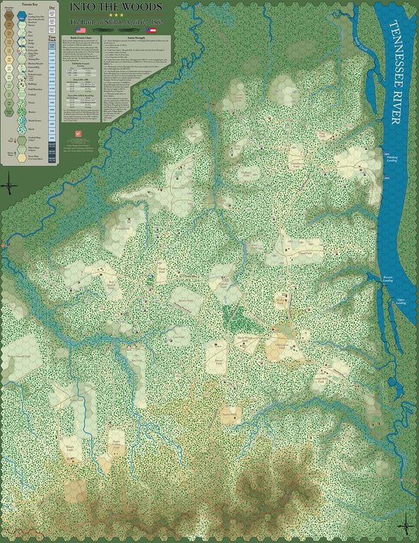 Into the Woods: The Battle of Shiloh game board