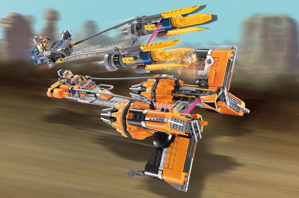 LEGO® Star Wars Anakin's and Sebulba's Podracers speelwijze