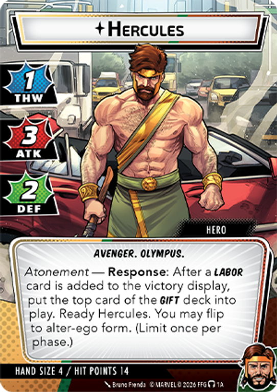 Marvel Champions: The Card Game – Hercules Hero Pack card