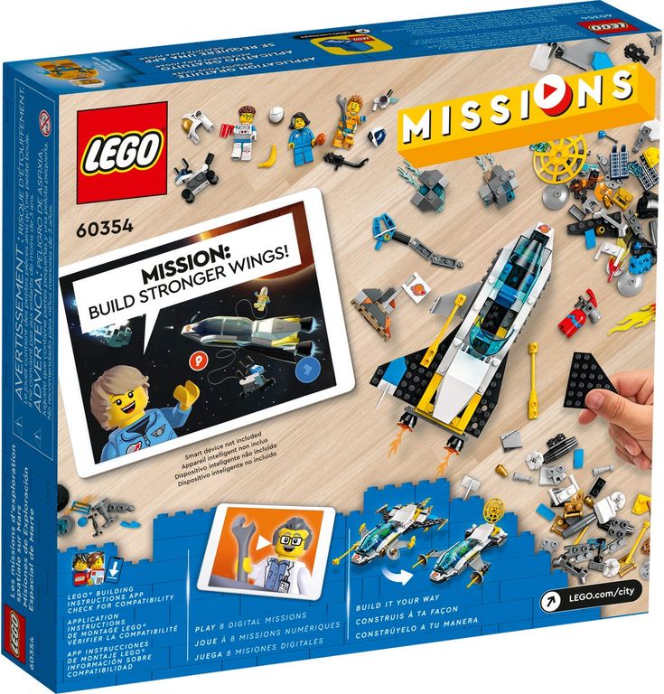 LEGO® City Erkundungsmissionen im Weltraum rückseite der box