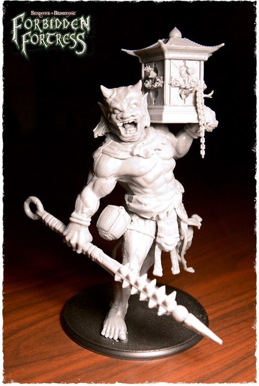 Shadows of Brimstone: Oni Warlord XXL Enemy miniatura