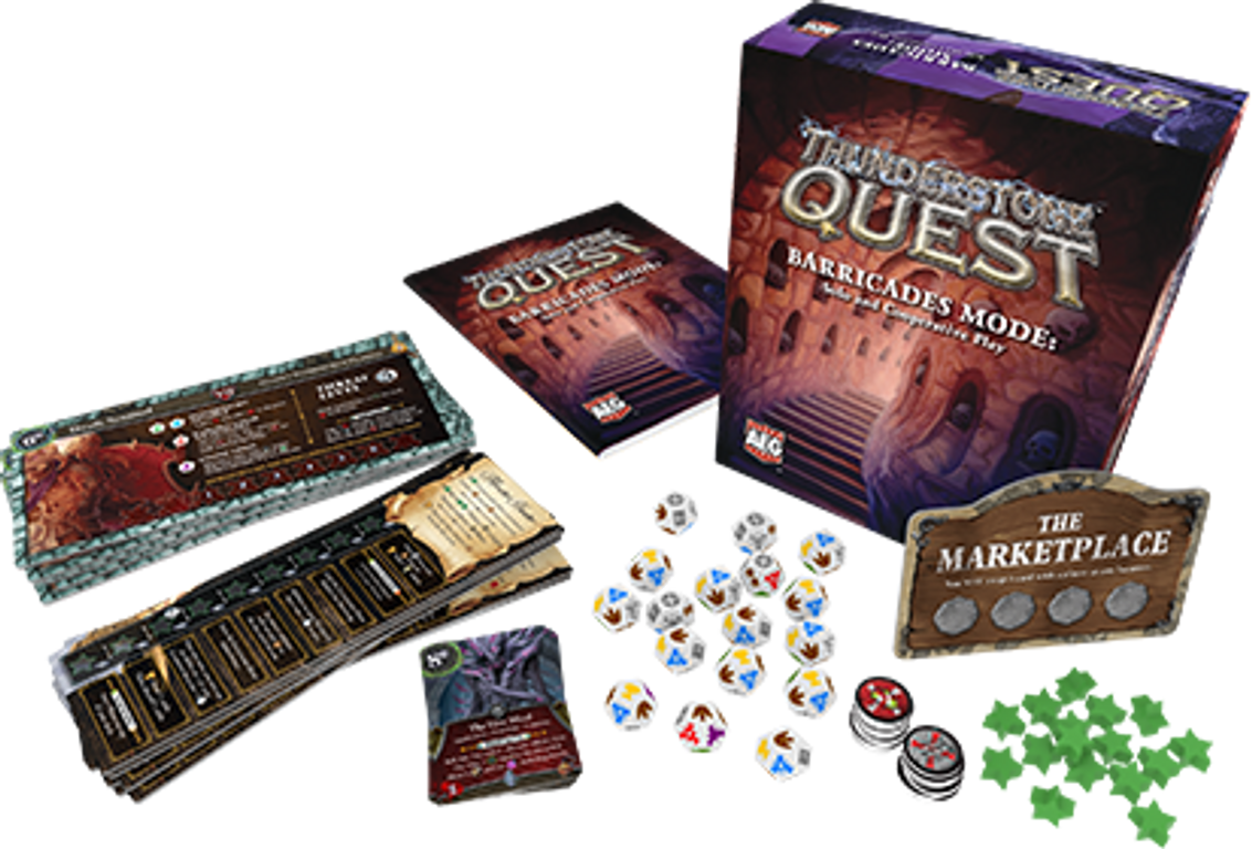 Thunderstone Quest: Barricades Mode components