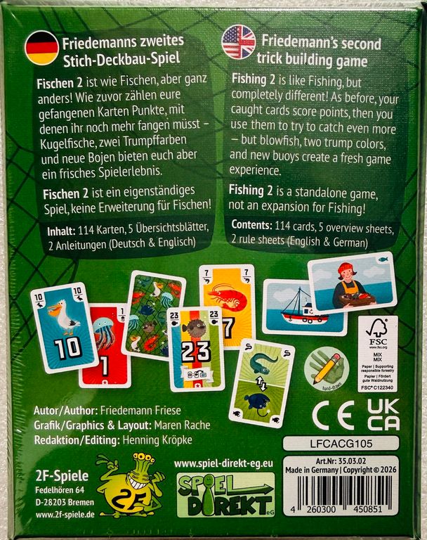 Fishing 2 back of the box