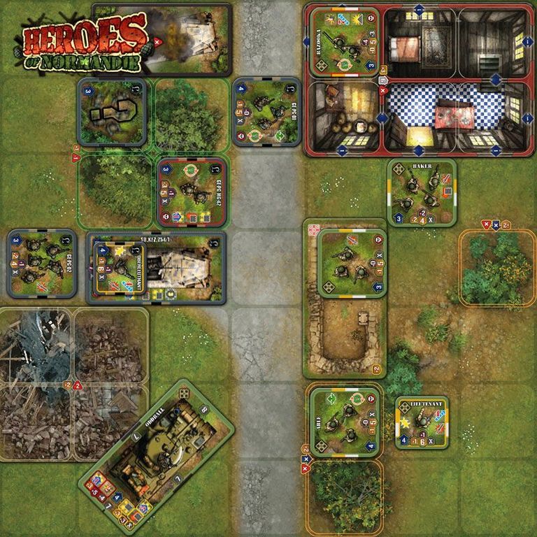 Heroes Of Normandie - Lot Ferme Fortifi&eacute;e &amp; Extra Terrain Set 2  Jeu De Devil Pig Games
