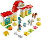 LEGO® DUPLO® Horse Stable and Pony Care components