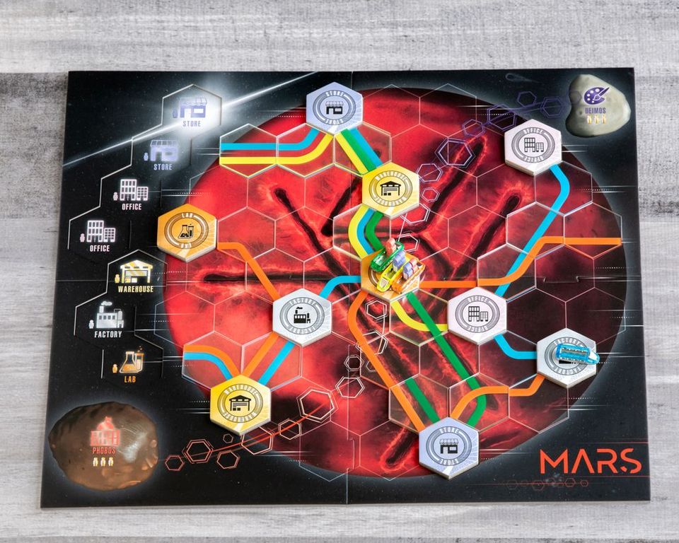 Maglev Maps: Volume 1 game board