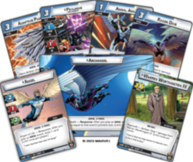 Marvel Champions: The Card Game – Angel Hero Pack cards
