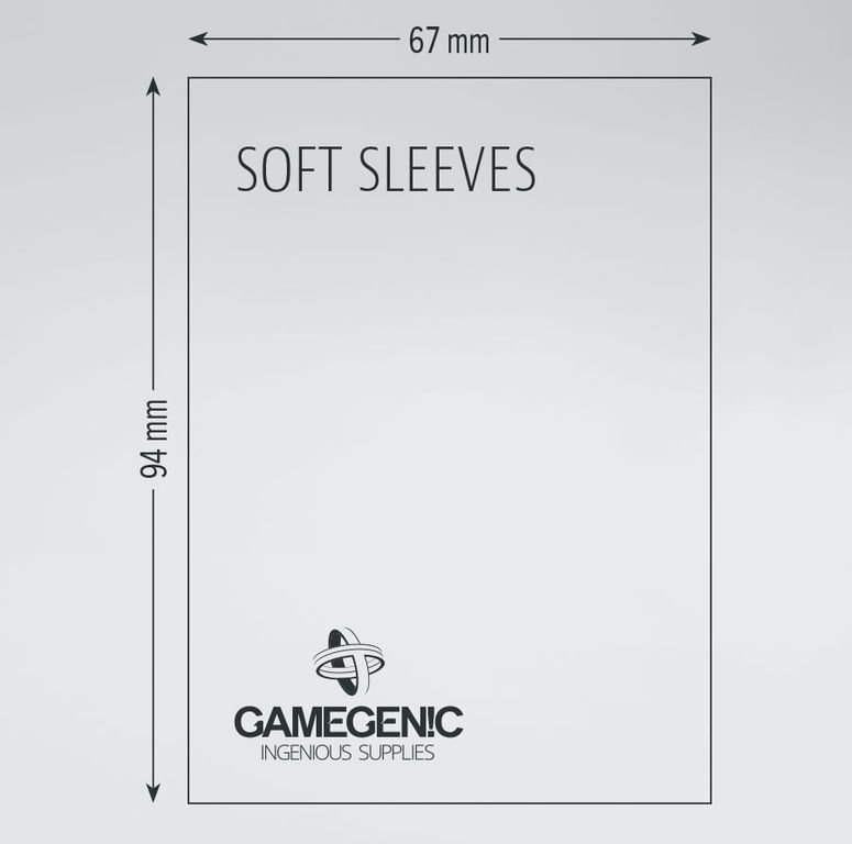 Gamegenic Soft Sleeves - Clear (100 Sleeves)