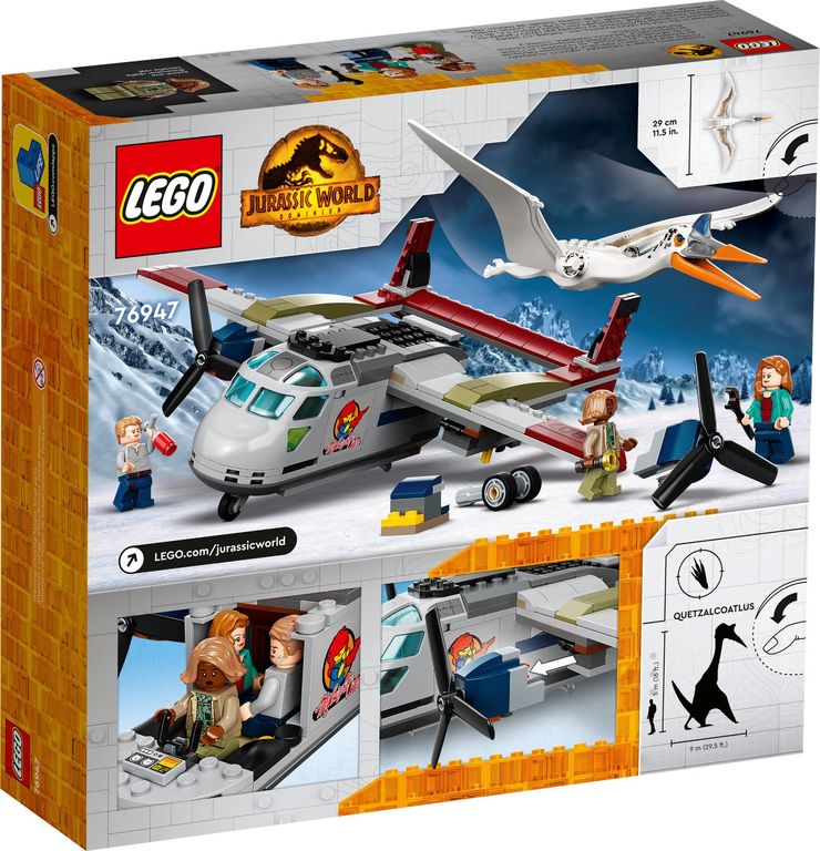 LEGO® Jurassic World Quetzalcoatlus Plane Ambush back of the box