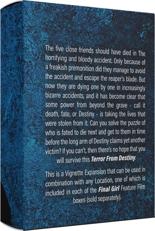 Final Girl: Terror from Destiny back of the box