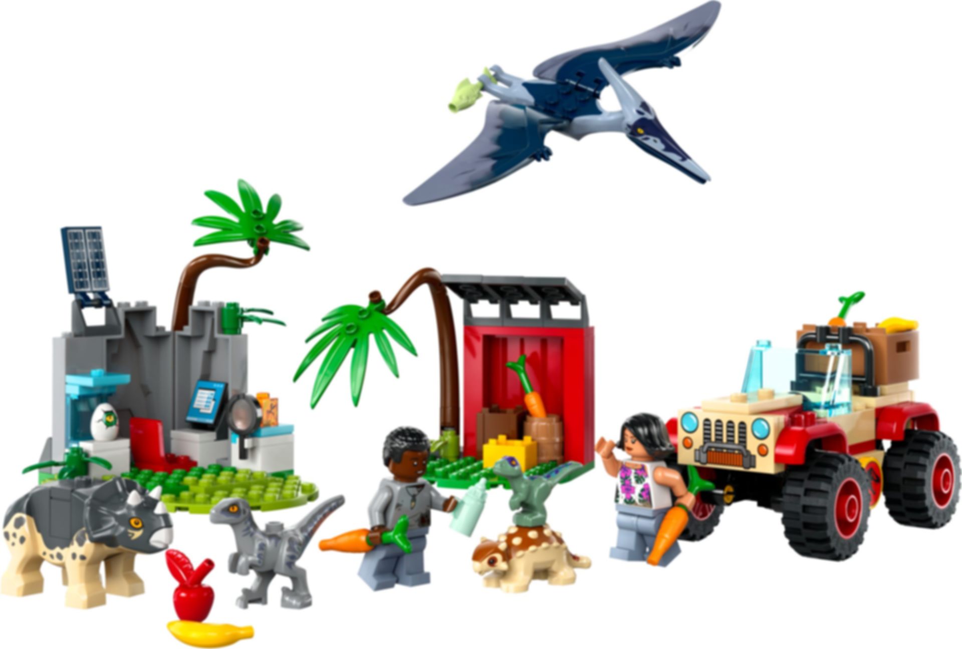 LEGO® Jurassic World Reddingscentrum voor babydinosaurussen componenten