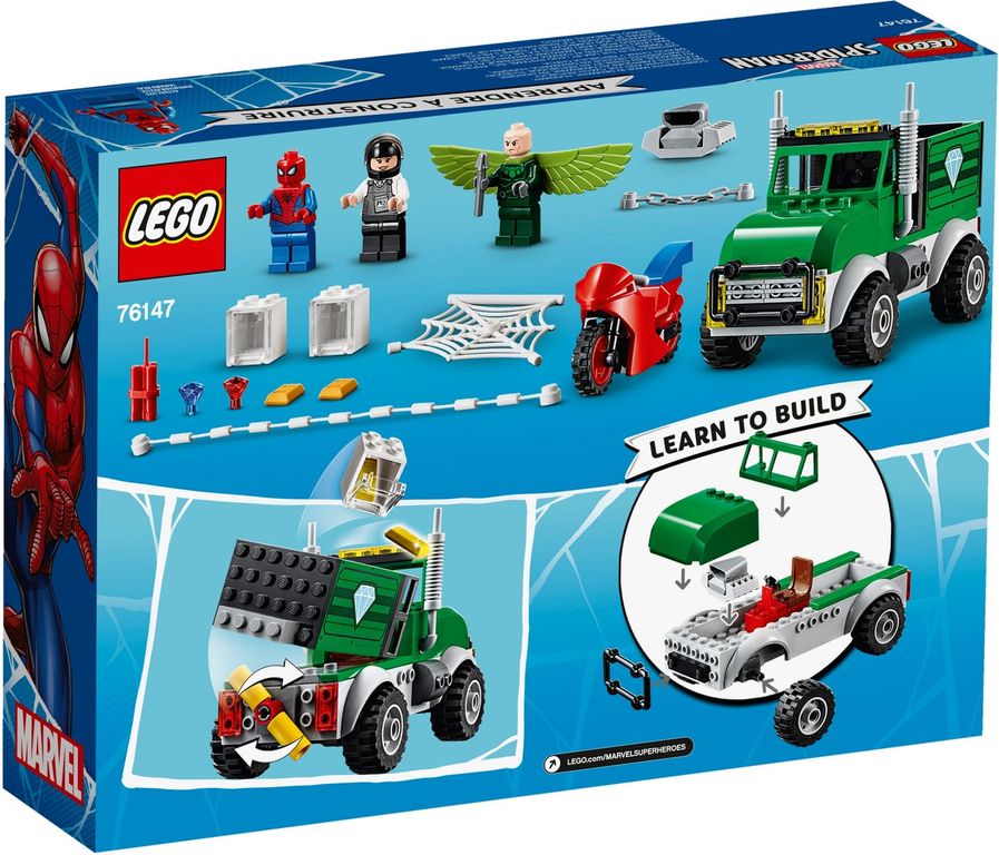 LEGO® Marvel Vulture's Trucker Robbery back of the box