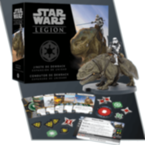 Star Wars: Legion – Dewback Rider Unit Expansion componenti
