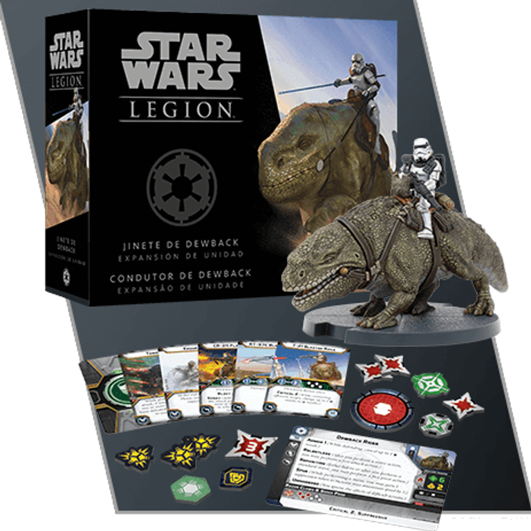 Star Wars: Legion – Dewback Rider Unit Expansion componenti