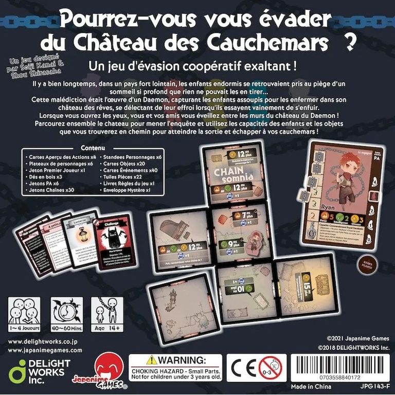 CHAINsomnia dos de la boîte