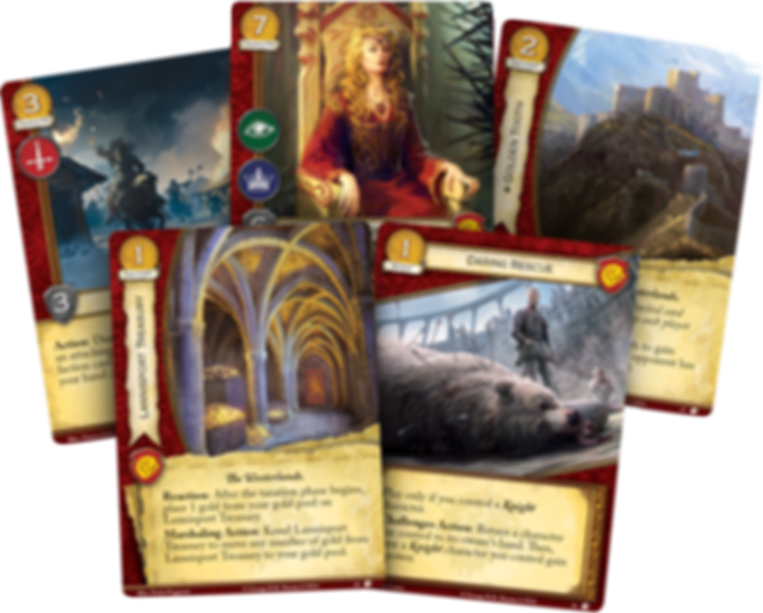 Game of Thrones Kartenspiel: Der Eiserne Thron (zweite Ausgabe) – Löwen von Casterlystein karten