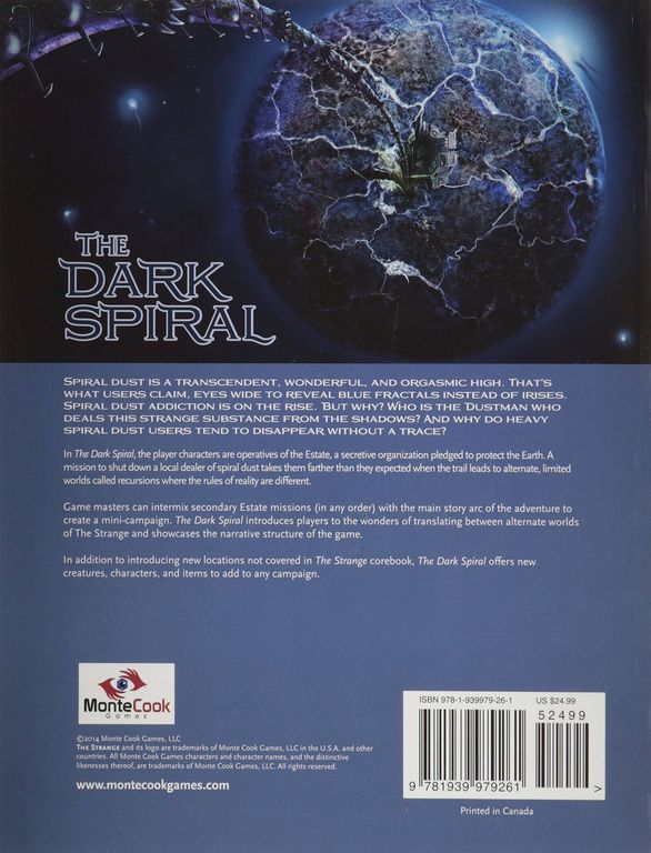 The Strange RPG: The Dark Spiral torna a scatola